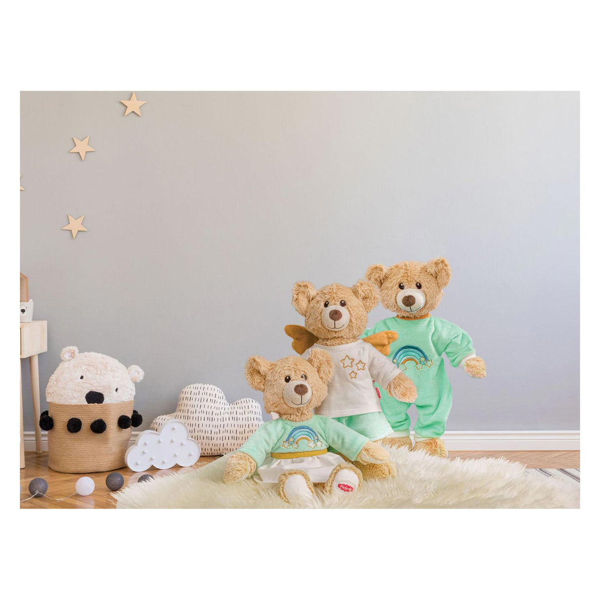 Cuddle Feathing Teddy Rainbow, 22 cm