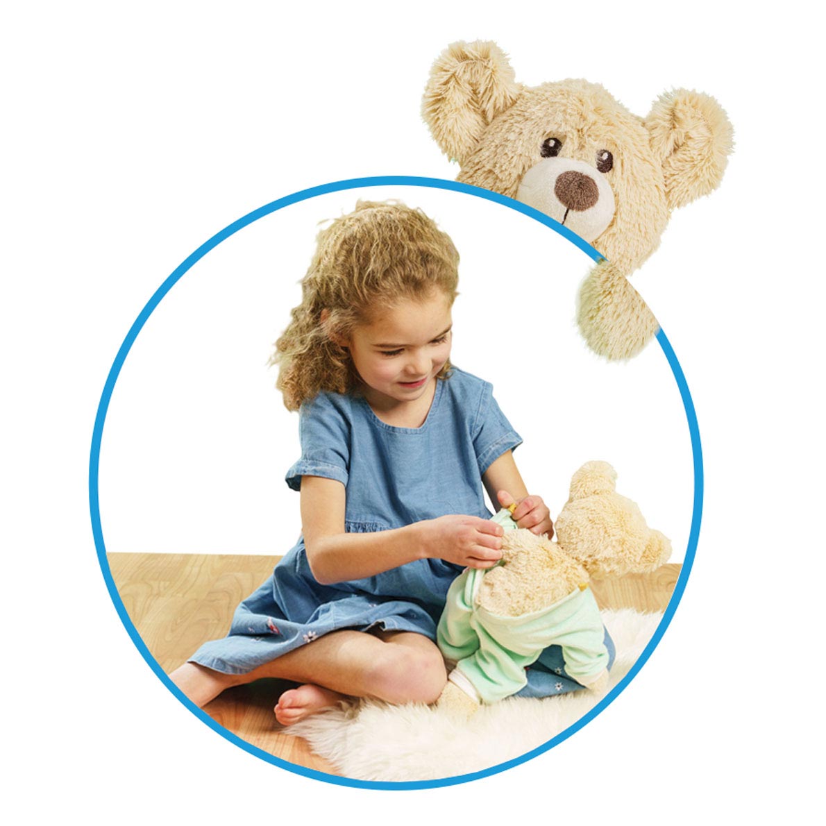 Kuschelplüsch Teddy Rainbow, 22 cm