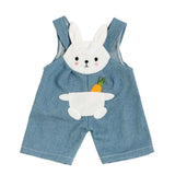 Muñecas dungares con camisa a rayas Bunny Lou, 28-35 cm