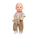 Oblačila Heless Doll Lederhosen s srajco in šal, 28-35 cm