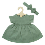 Heless Puppenkleid grün mit Rüschen, 28-35 cm