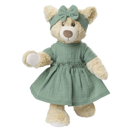 Heless Puppenkleid grün mit Rüschen, 28-35 cm