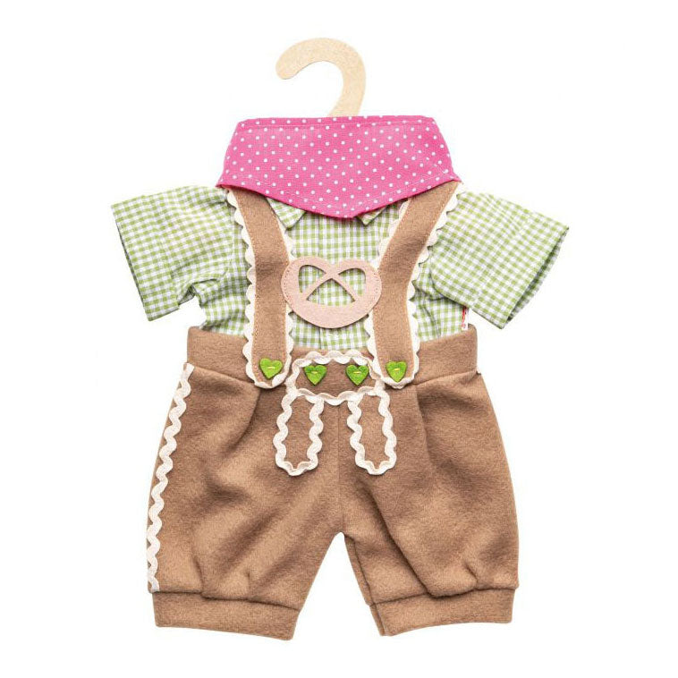 Heless Doll's tøj Lederhosen med skjorte og tørklæde, 35-45 cm