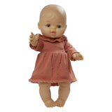 Heless Puppen-Strickkleid Pfirsich, 35-45 cm