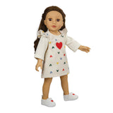 Heless Puppenschuh mit Herz, 38-45 cm