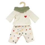 Heless Puppen Cordhose Herz Konfetti, 28-35 cm