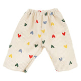 Heless Puppen Cordhose Herz Konfetti, 28-35 cm