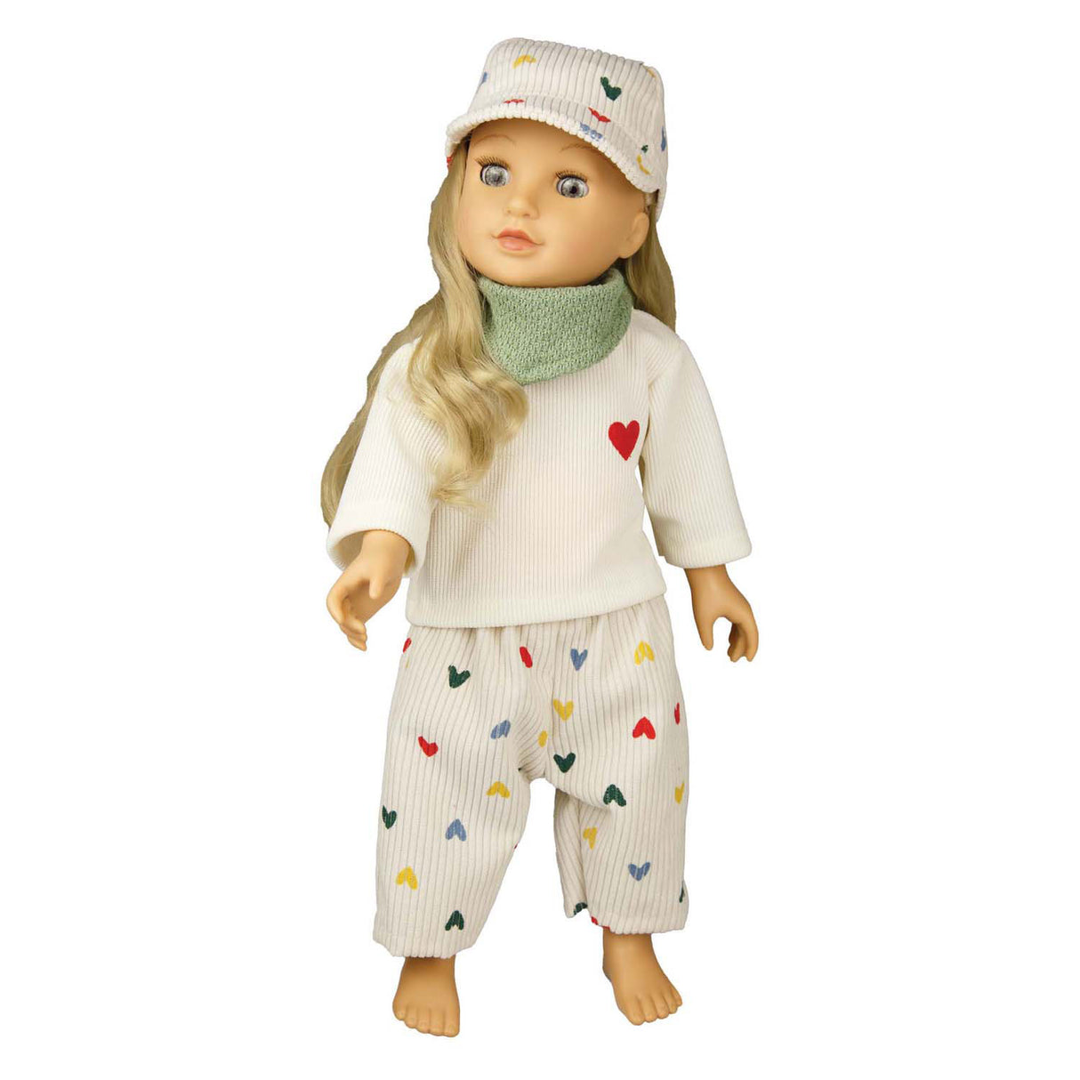 Heless Puppenmütze Herz Konfetti, 35-45 cm