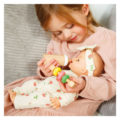 Heless houten fles voor poppen schaapjes