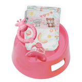 Heless Puppentöpfchen mit Zubehör rosa - 15cm