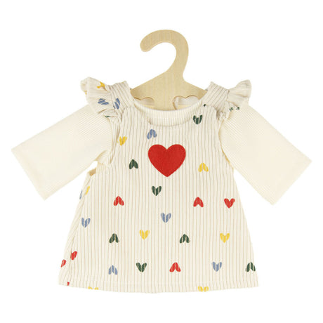 Heless Mädchen-Babypuppe mit Cordkleid – 34 cm