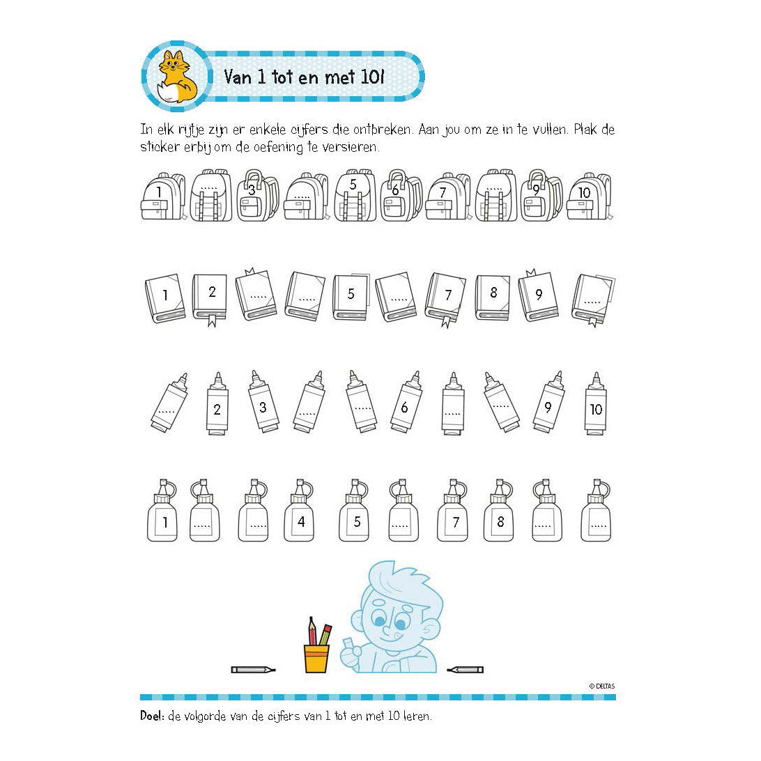 Deltas -Übungsbuch mit Aufklebern - schöne Berechnungen (6-7 Jahre)