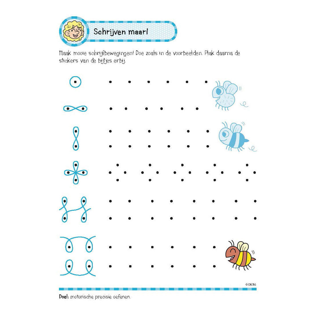 Deltas -Übungsbuch mit Aufklebern - Schöne Schreibübungen (6-7 Jahre)