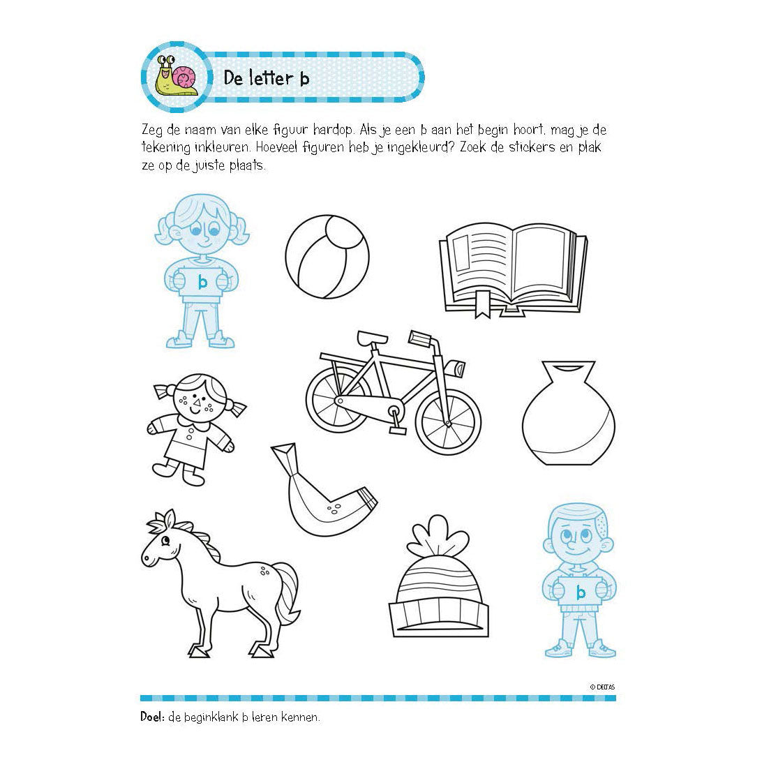 Deltas -Übungsbuch mit Aufklebern - schöne Leseübungen (6-7 Jahre)