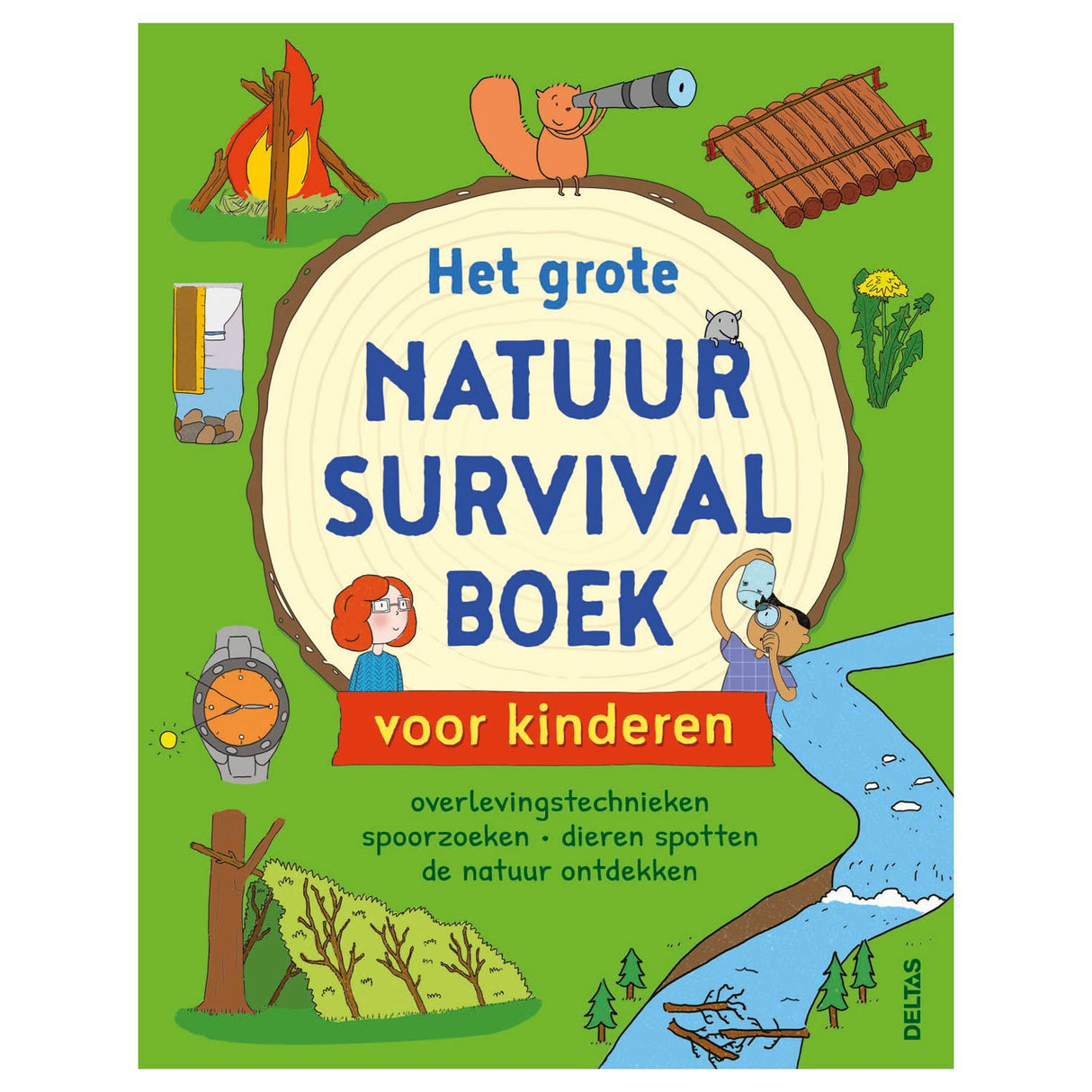 Deltas de super Naturplan Iwwerliewe Buch fir Kanner