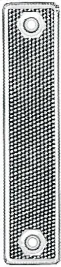Hella Reflektor-Hintergrundbeleuchtung 40x180weiß mit 2f.Löchern 6mm