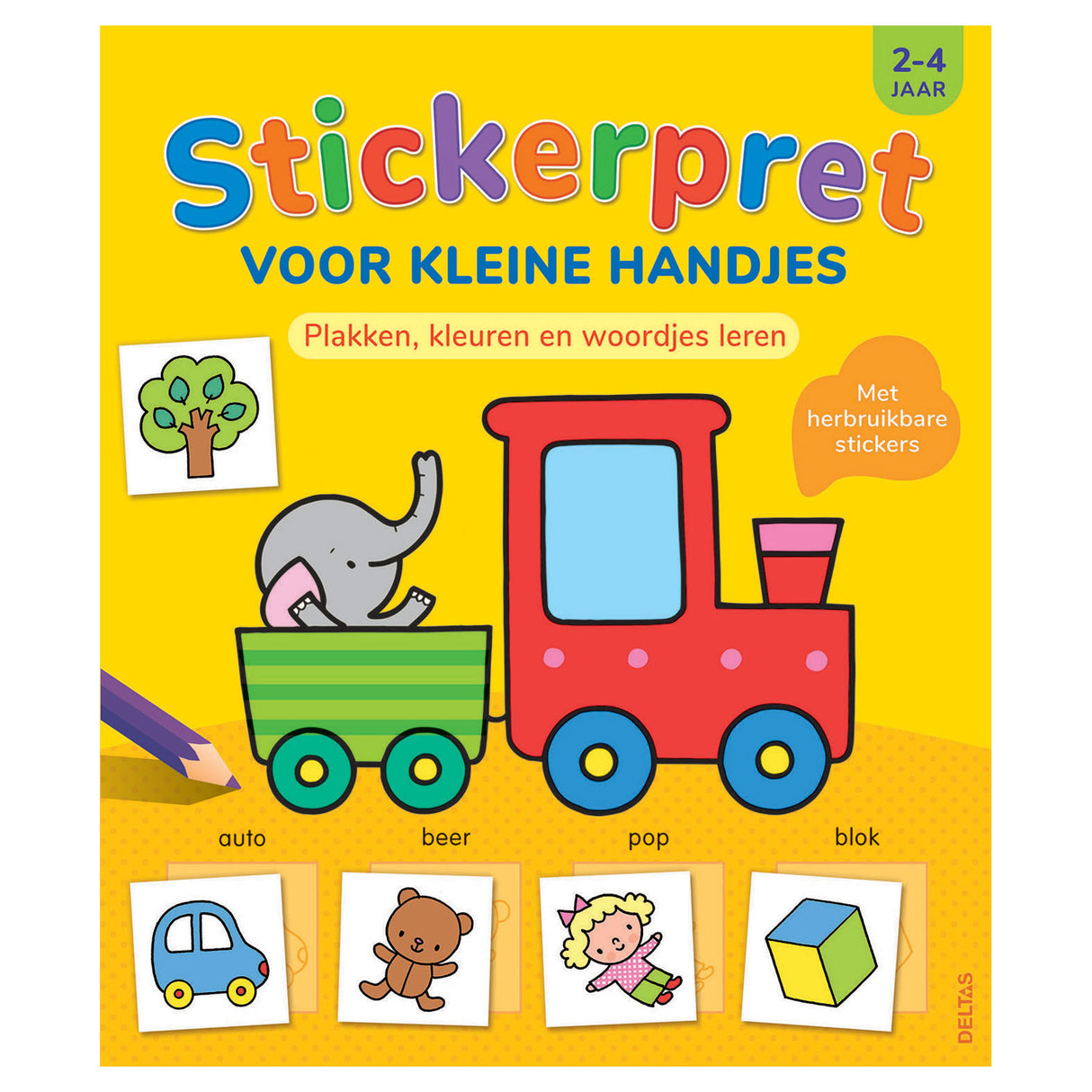 Deltas Sticker Fun til små hænder, 2-4 år