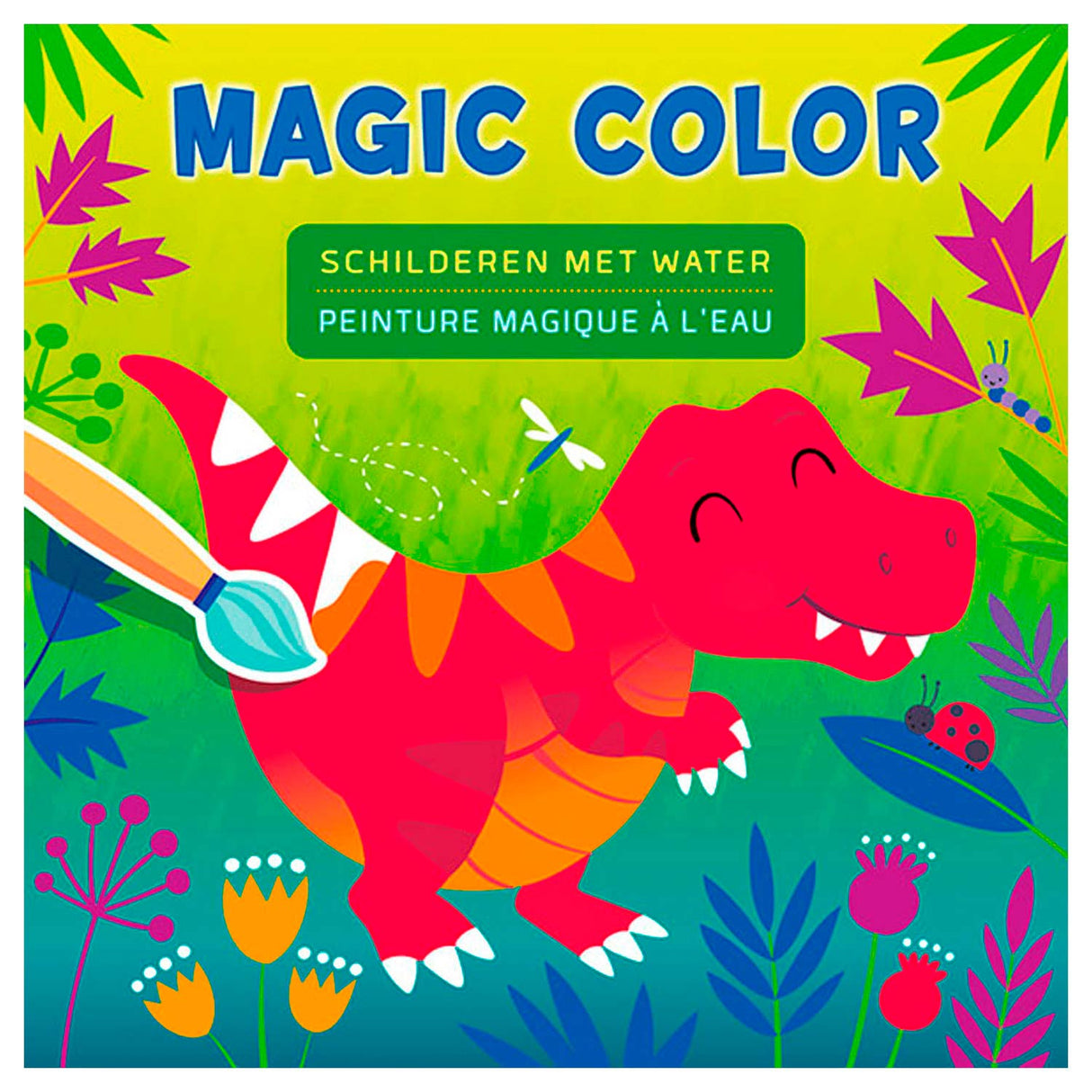 Deltas magische Dino-Farbmalerei mit Wasser