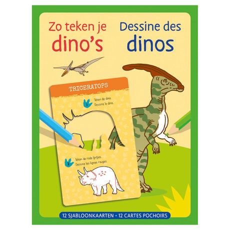 Deltas Vorlagenkarten zum Zeichnen von Dinosauriern