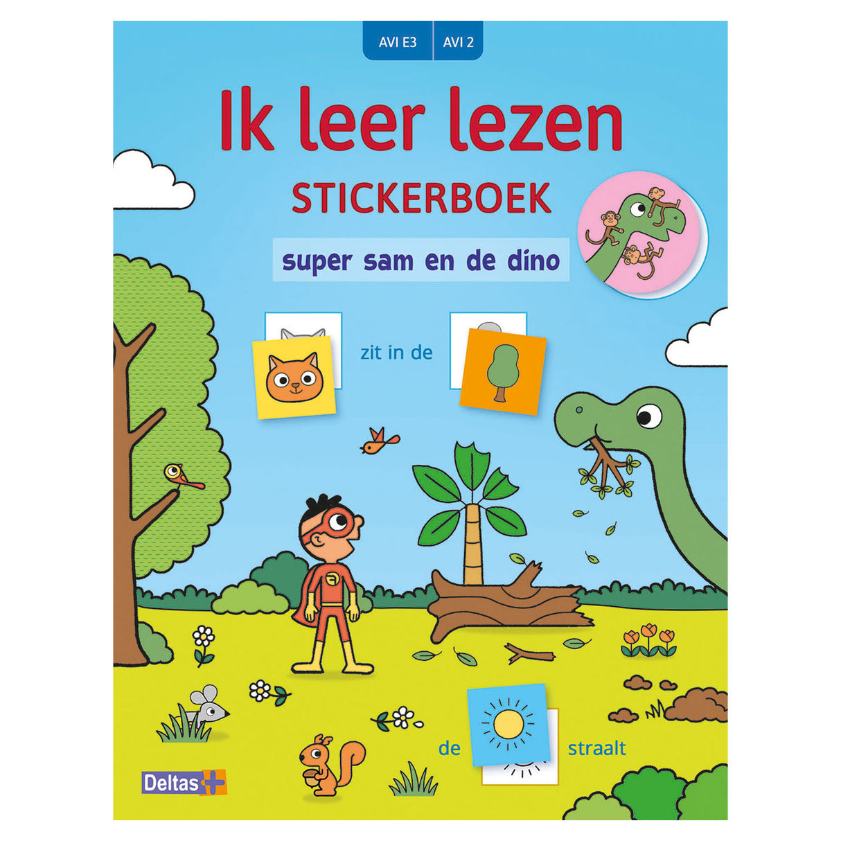 Deltas jeg lærer å lese klistremerkebok - Super Sam and the Dino (Avi E3)