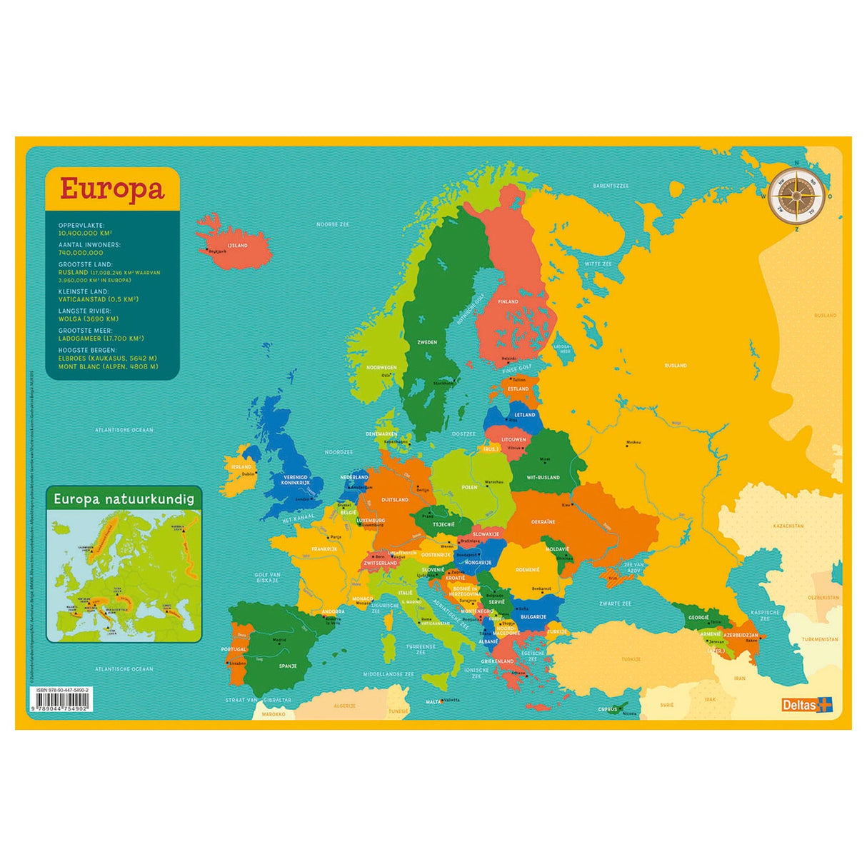 Ustanovitelj Deltas Educational - Map Europe