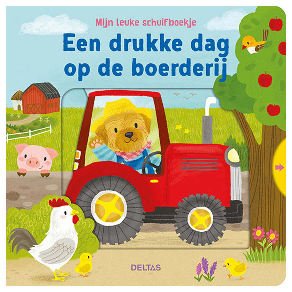 Deltas mijn leuke schuifboekje een drukke dag op de boerderij