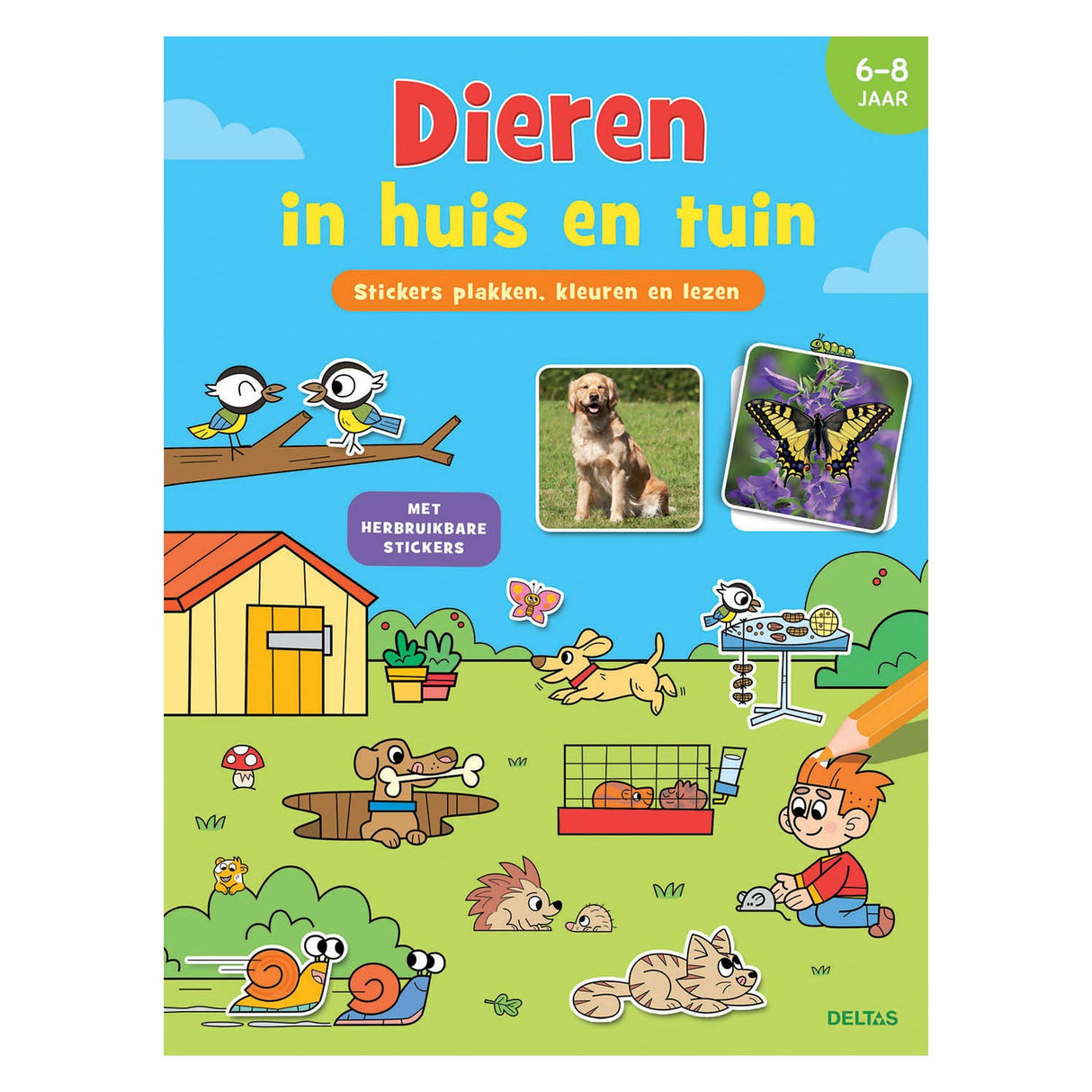 Deltas Stickerboek Dieren in Huis en Garden