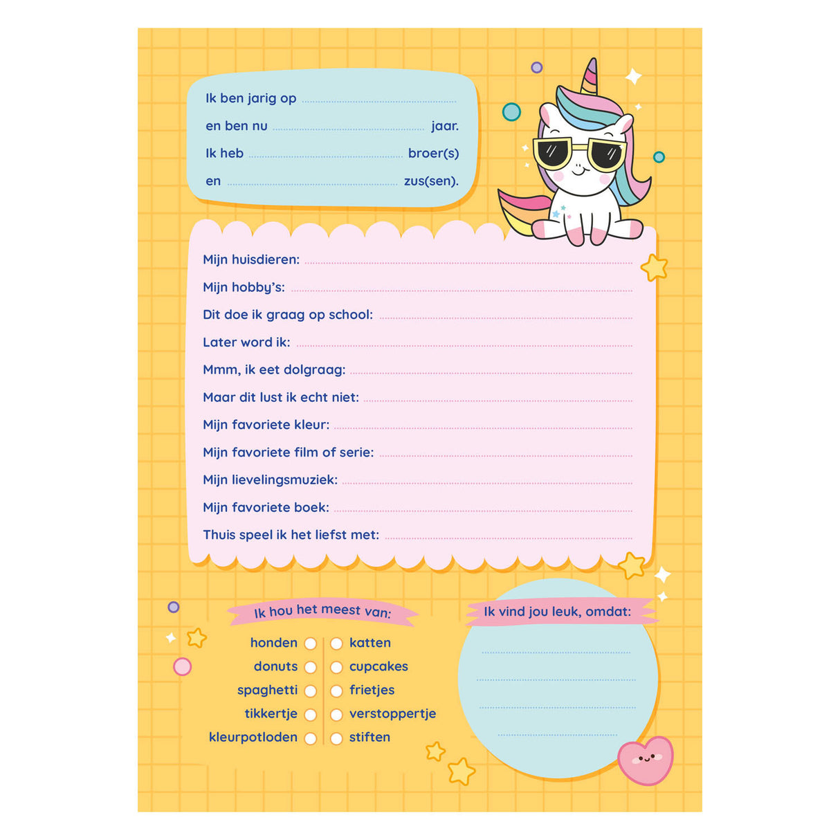 Deltas I love kawaii Freundebuch