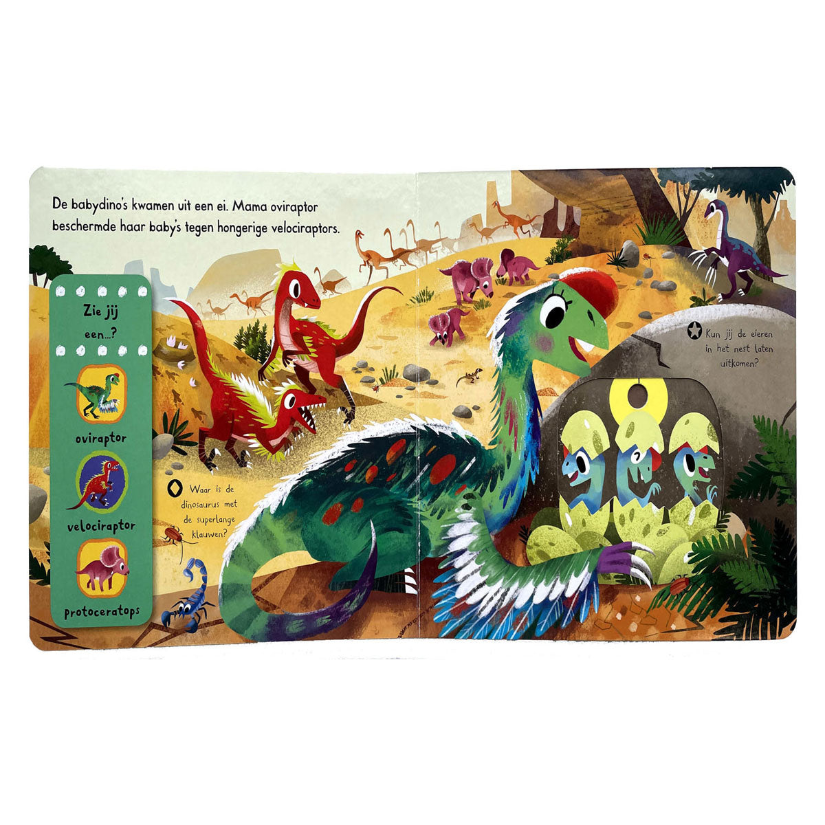 Deltas beobachten und entdecken! - mit dem Dinosaurier-Klappenbuch