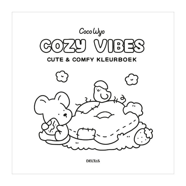 Deltas cozy vibes cute comfy kleurboek coco wyo