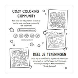 Deltas cozy vibes cute comfy kleurboek coco wyo