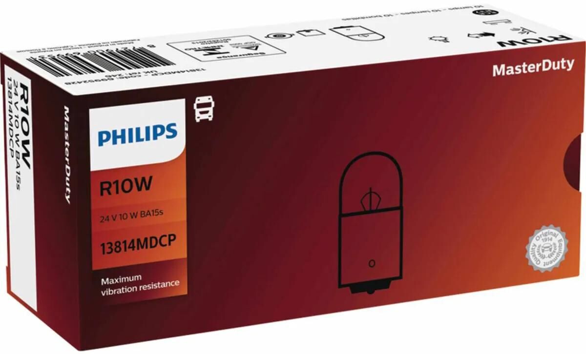Philips Master Duty Kugellampe, Kugellampen 24 V, 10 W, HD Master Duty