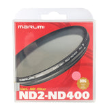 Marumi grauer variabler Filter dhg nd2-nd400 62 mm