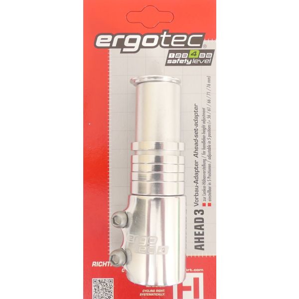 Stammausmaß Ergotec voraus 3 - 1-1 8 AL6061 T6 - Silber