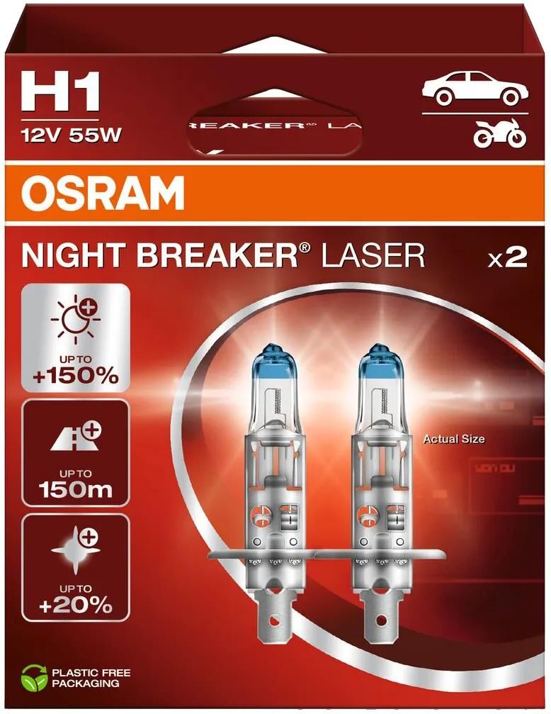 Osram Scheinwerfer Night Breaker Laser Night Breaker Laser H1 Set Paar