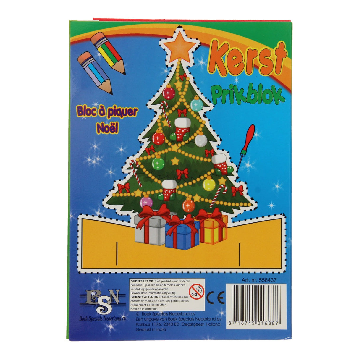 Book Specials Nederland BV Christmas color and puncture block