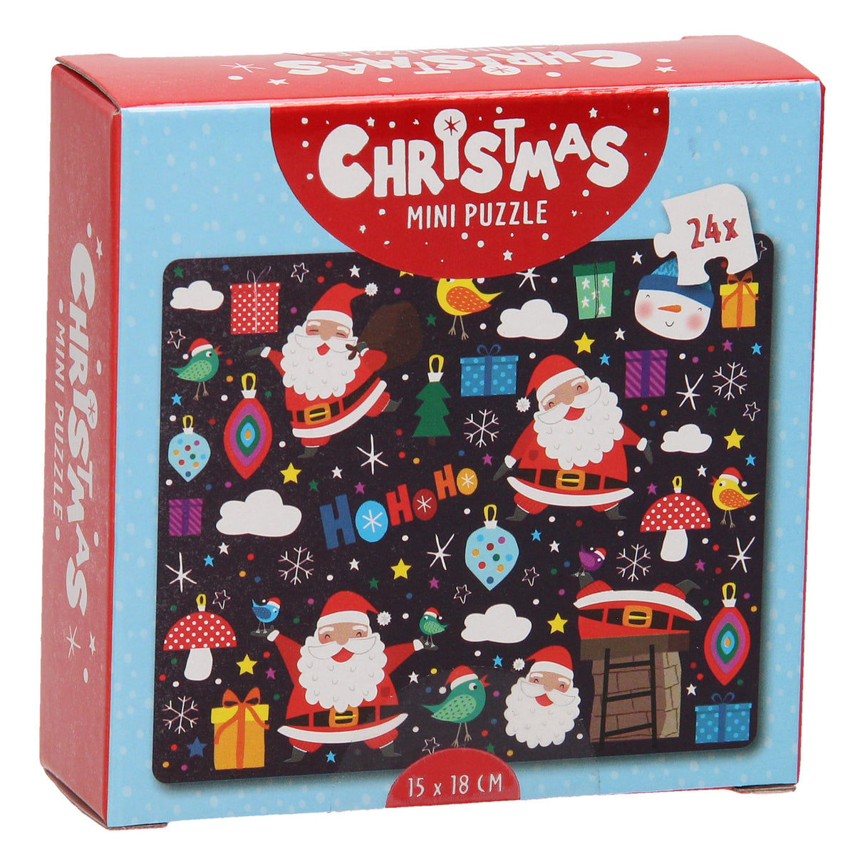 Wins Holland Minipuzzle Weihnachten, 24 Teile.