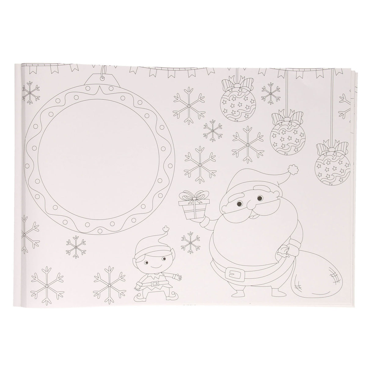 Kleurboek Placemat Kerst, 12st.