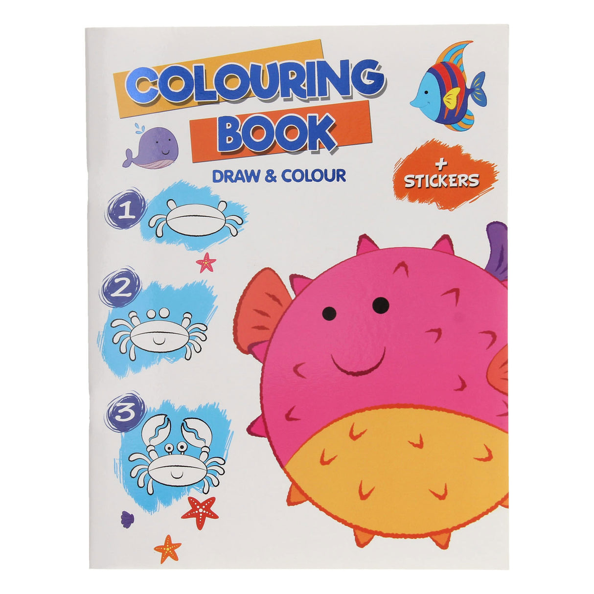 leer tekenen kleurboek met stickers