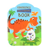 Fantastico Kleur- en Stickerboek - Dinosaurus