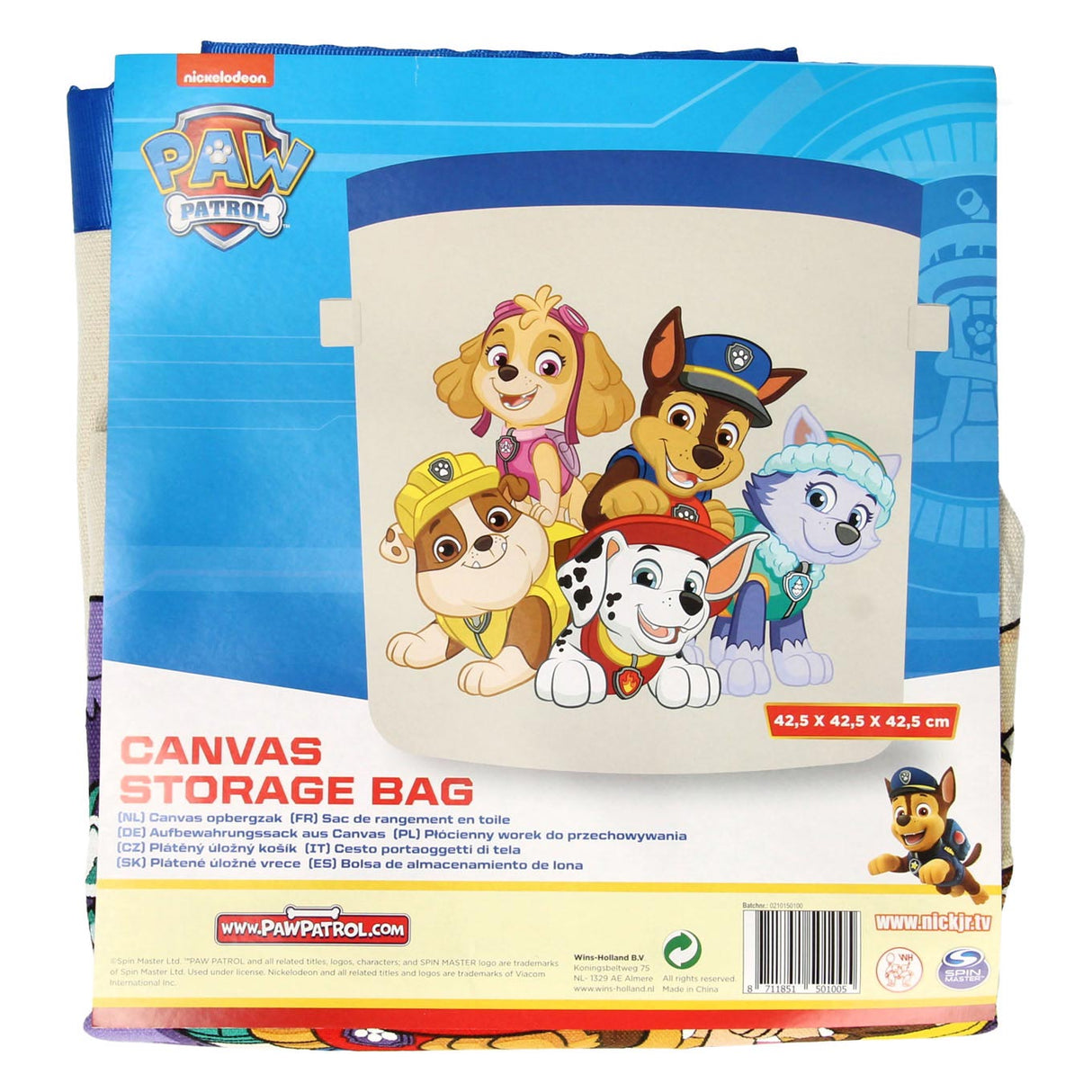 Wins Holland Canvas Späicheren Bag Paw Pattol