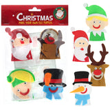 Basteln Sie Ihre eigenen Filz-Fingerpuppen Weihnachten, 4 Stück.