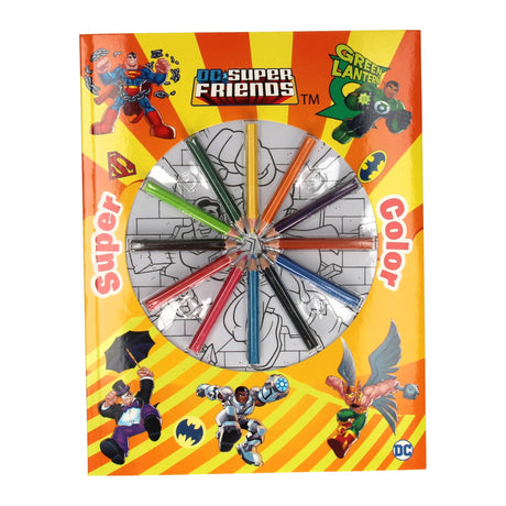 Buchangebote Niederlande BV Super Color Malbuch DC Super Friends mit Bleistiften
