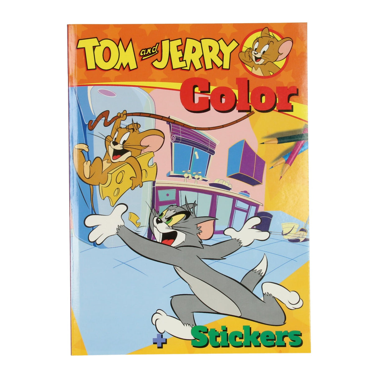 Warner Bros Faarf Faarfbuch Tom Jerry mat Stickeren