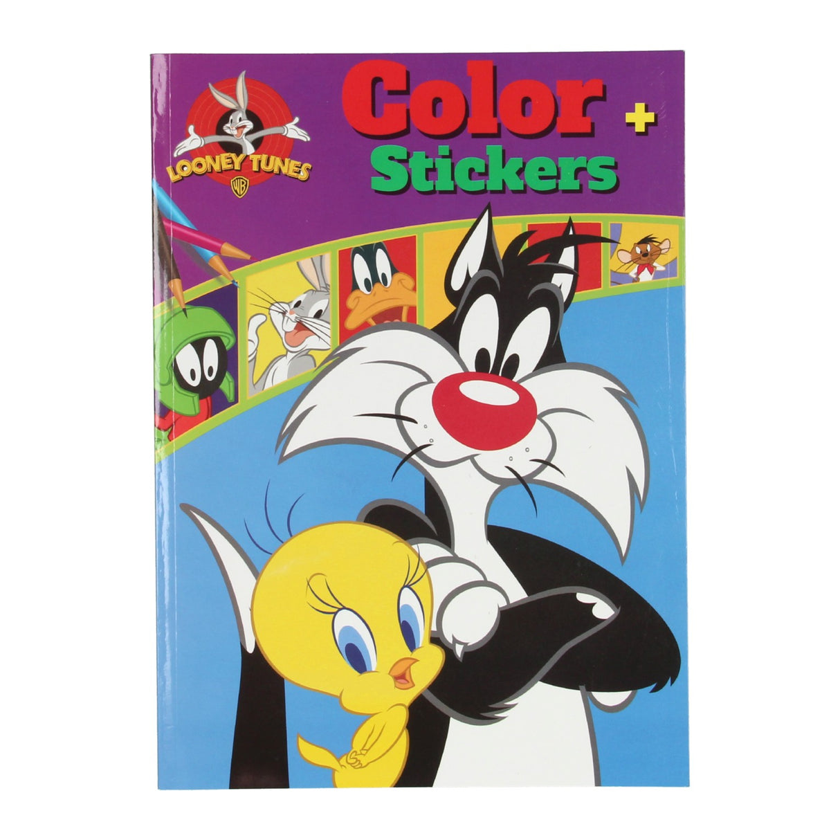 Warner Bros Color Colorbook Looney Tunes avec des autocollants