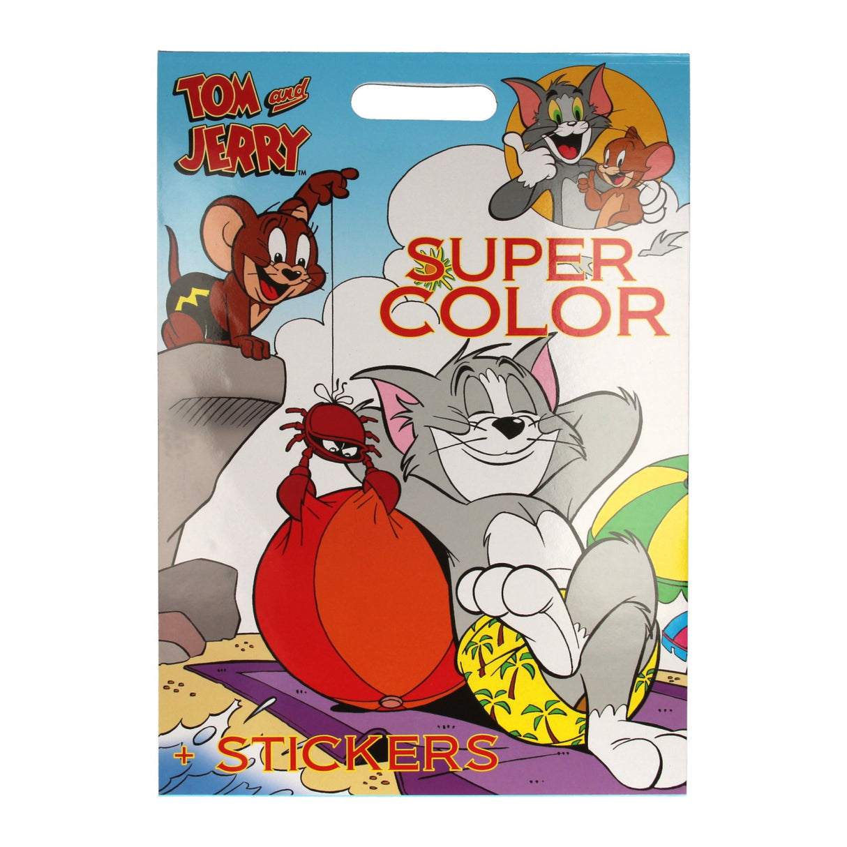 Boek Specials Nederland BV Bros Super Color Kleurboek Tom Jerry met Stickers