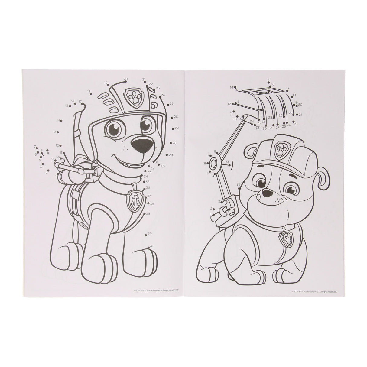 Wins Holland connect the Points Colorbook Paw Patrol