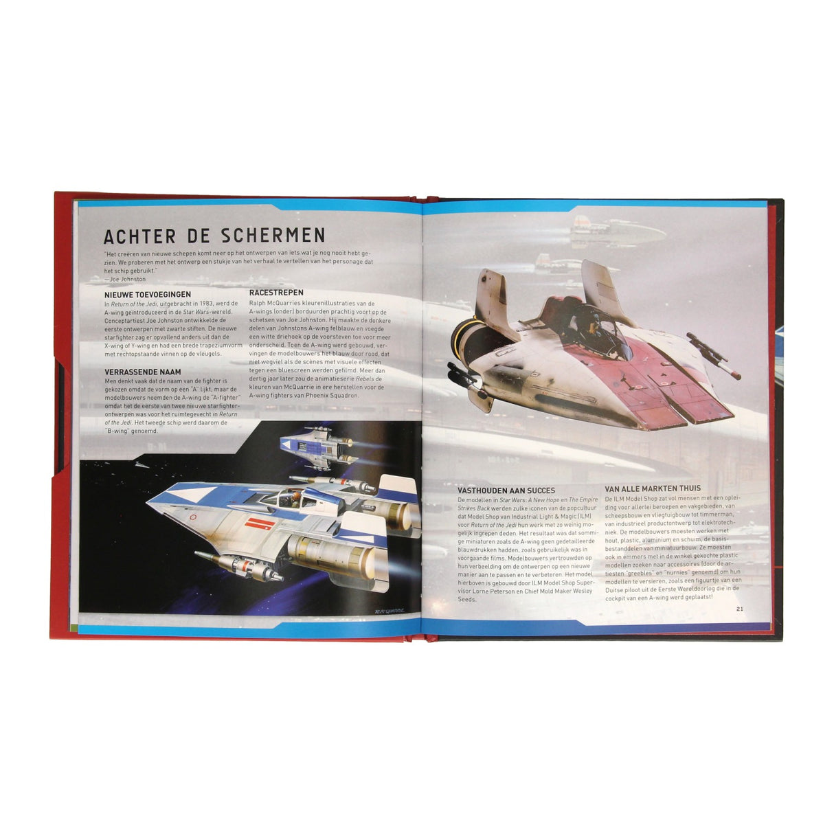 Wins holland star wars a-wing deluxe boek met houten bouwmodel