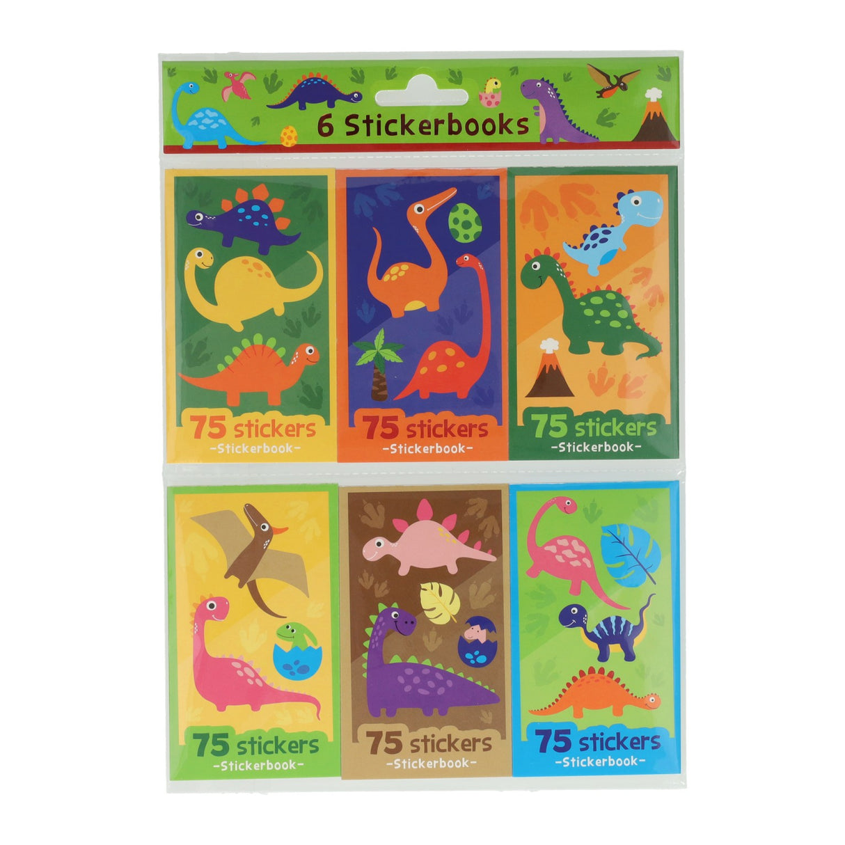 Wins Holland Aufkleber-Handouts Dinosaurier, 6 Stück.