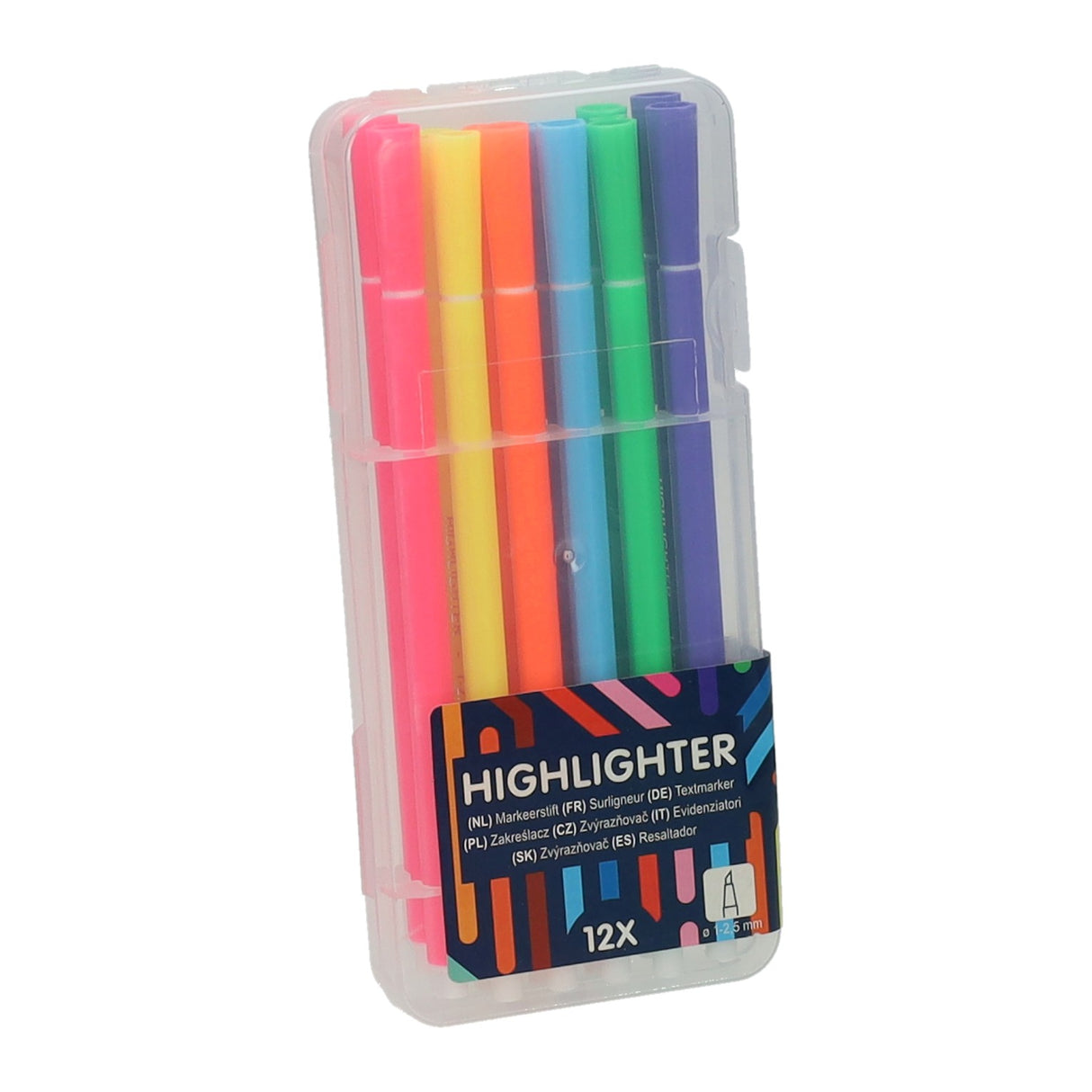 Wins Holland Textmarker-Set in Aufbewahrungsbox, 12-tlg.